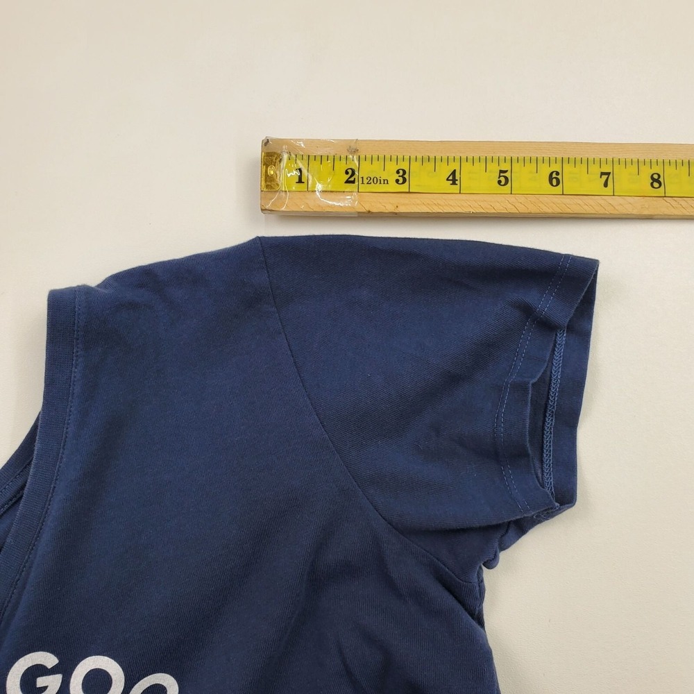 Life Is Good Womens Blue Short Sleeve T-Shirt S Fort Wayne Indiana V-Neck Truck - Picture 10 of 10